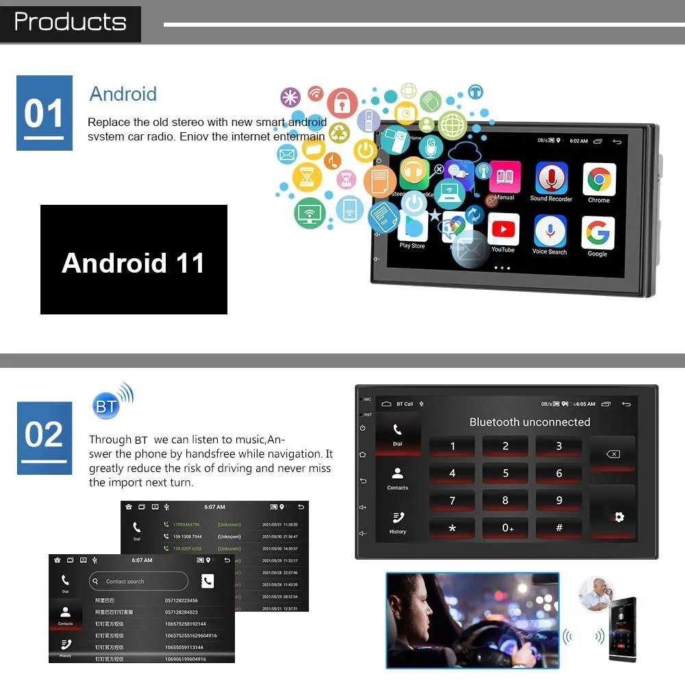 10 Inch Android Wifi Car Navigation Player 2   32G Reversing Video Standard   12Lights Camera