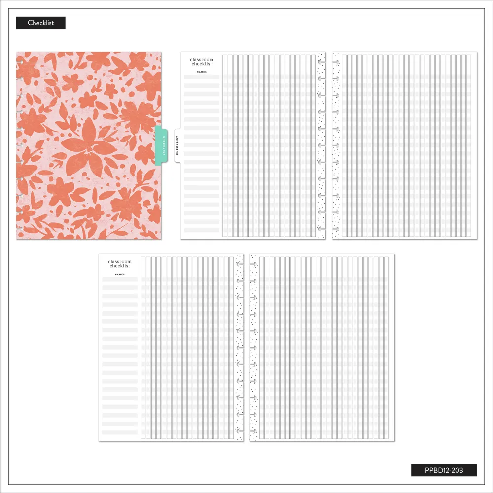 2024 Happy Teacher Happy Planner - Big Teacher Layout - 12 Months