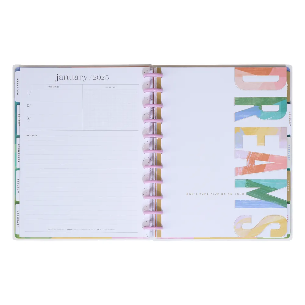 2024 Happy Teacher Happy Planner - Big Teacher Layout - 12 Months