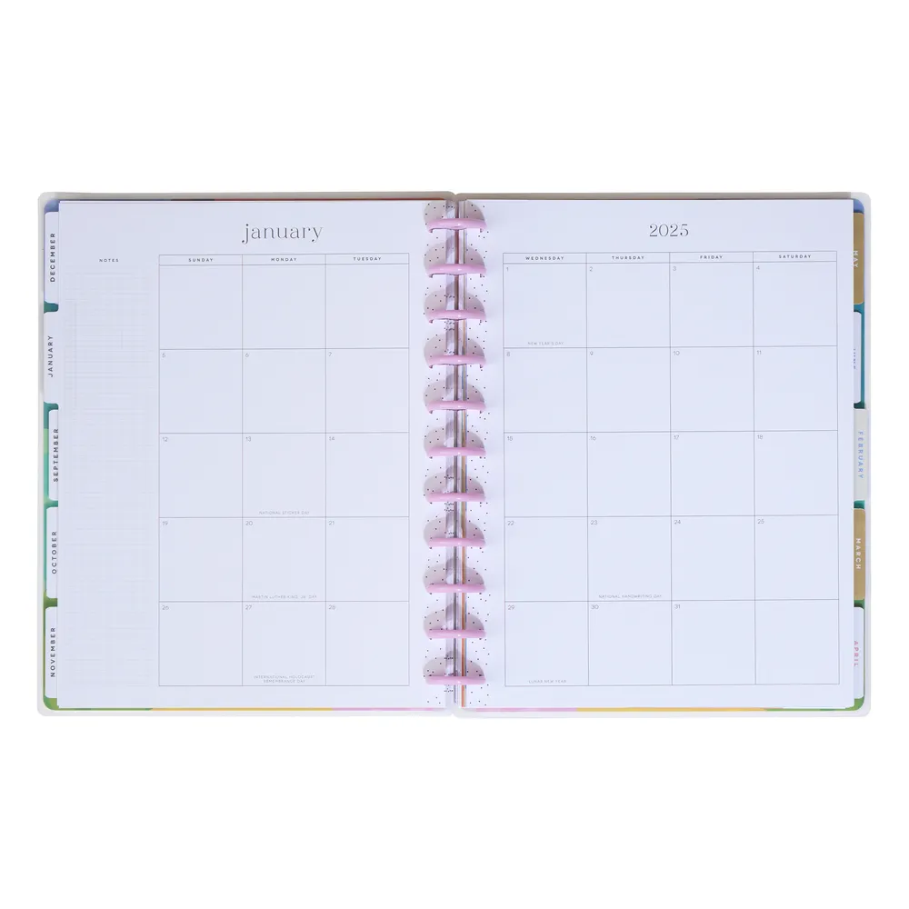 2024 Happy Teacher Happy Planner - Big Teacher Layout - 12 Months