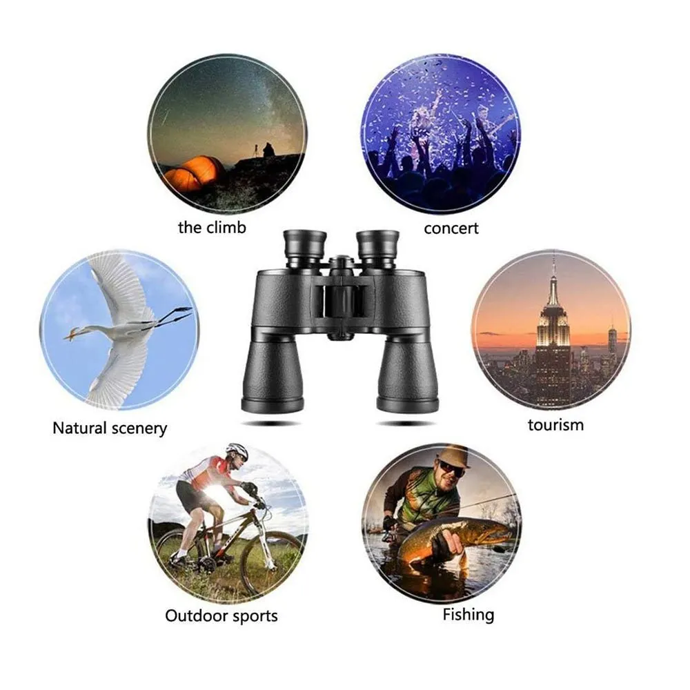 20X50 Binoculars HD Powerful campingy Binocular high Magnification Telescope Night Vision Travel