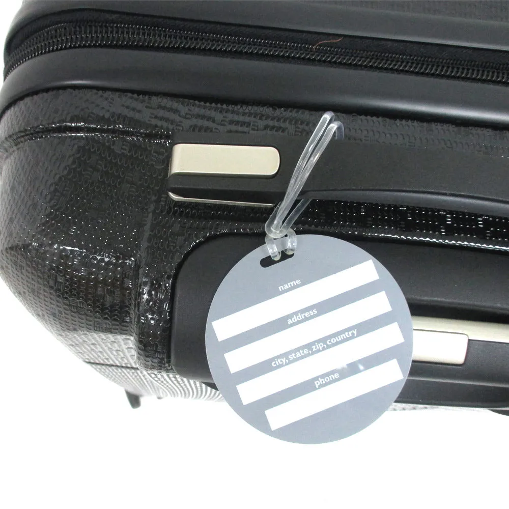 24 Funny Luggage Tag Baggage Handbag Travel Suitcase Bag Tags with Name ID Card