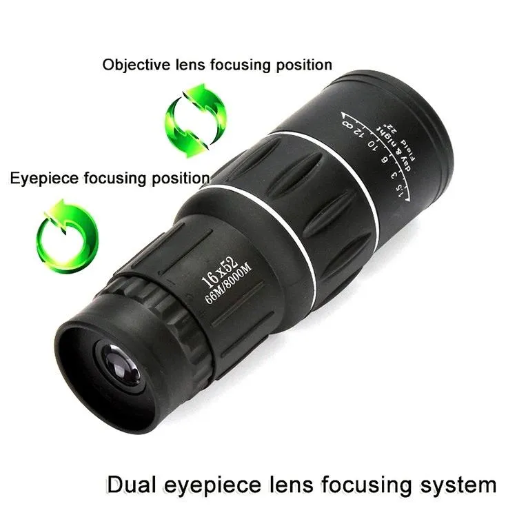 52mm Monocular Telescope | Hunting | Low Light Night Vision