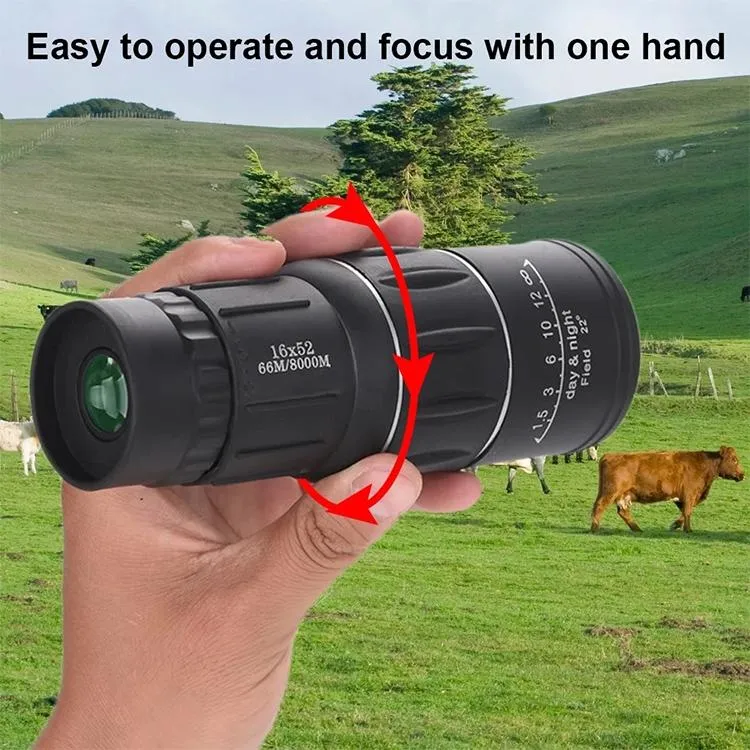 52mm Monocular Telescope | Hunting | Low Light Night Vision