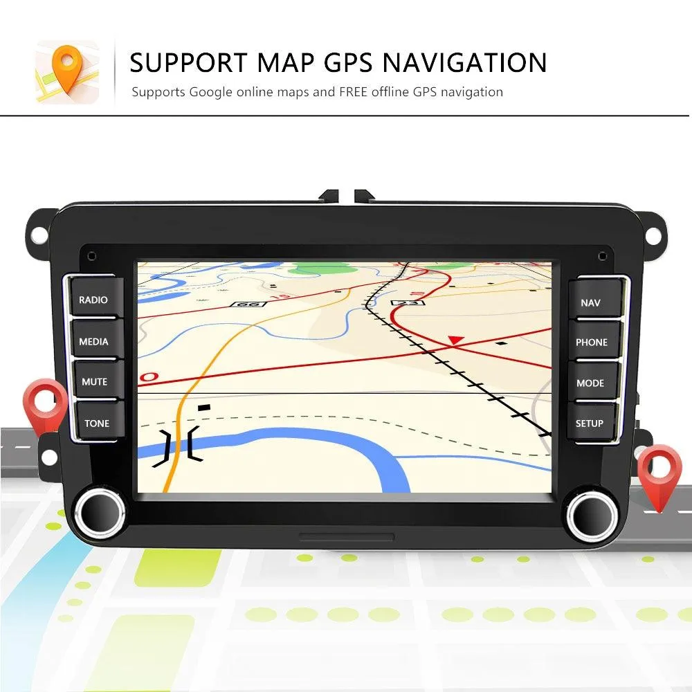 7 Inch Android Car Navigation Player   Wireless Carplay - 2   32G   Ahd Camera