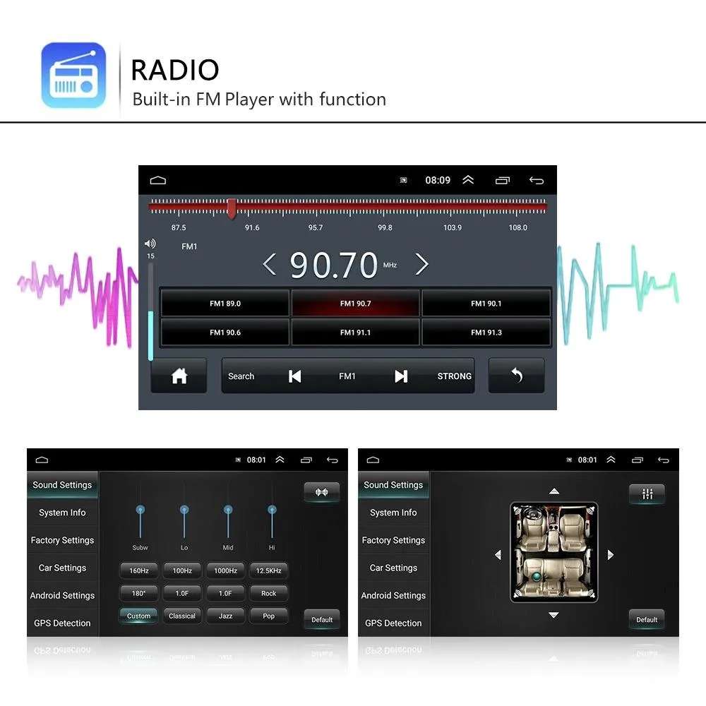 7 Inch Android Car Navigation Player   Wireless Carplay - 2   32G   Ahd Camera