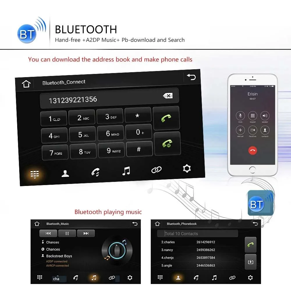 7 Inch Android Car Navigation Player   Wireless Carplay - 2   32G   Ahd Camera