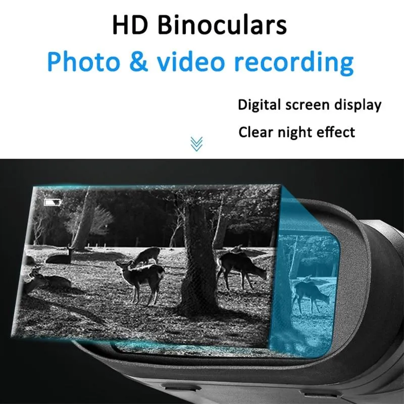 720P Night vision Binocular telescope Zoom 2.3" HD screen Infrared camera video 24mm waterproof IP56 for night vision NV3180