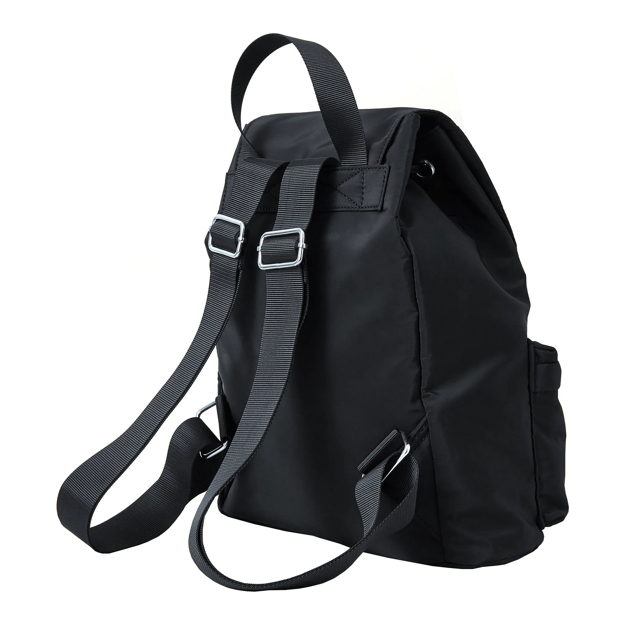 Accessorize London Women's Recycled nylon zip backpack