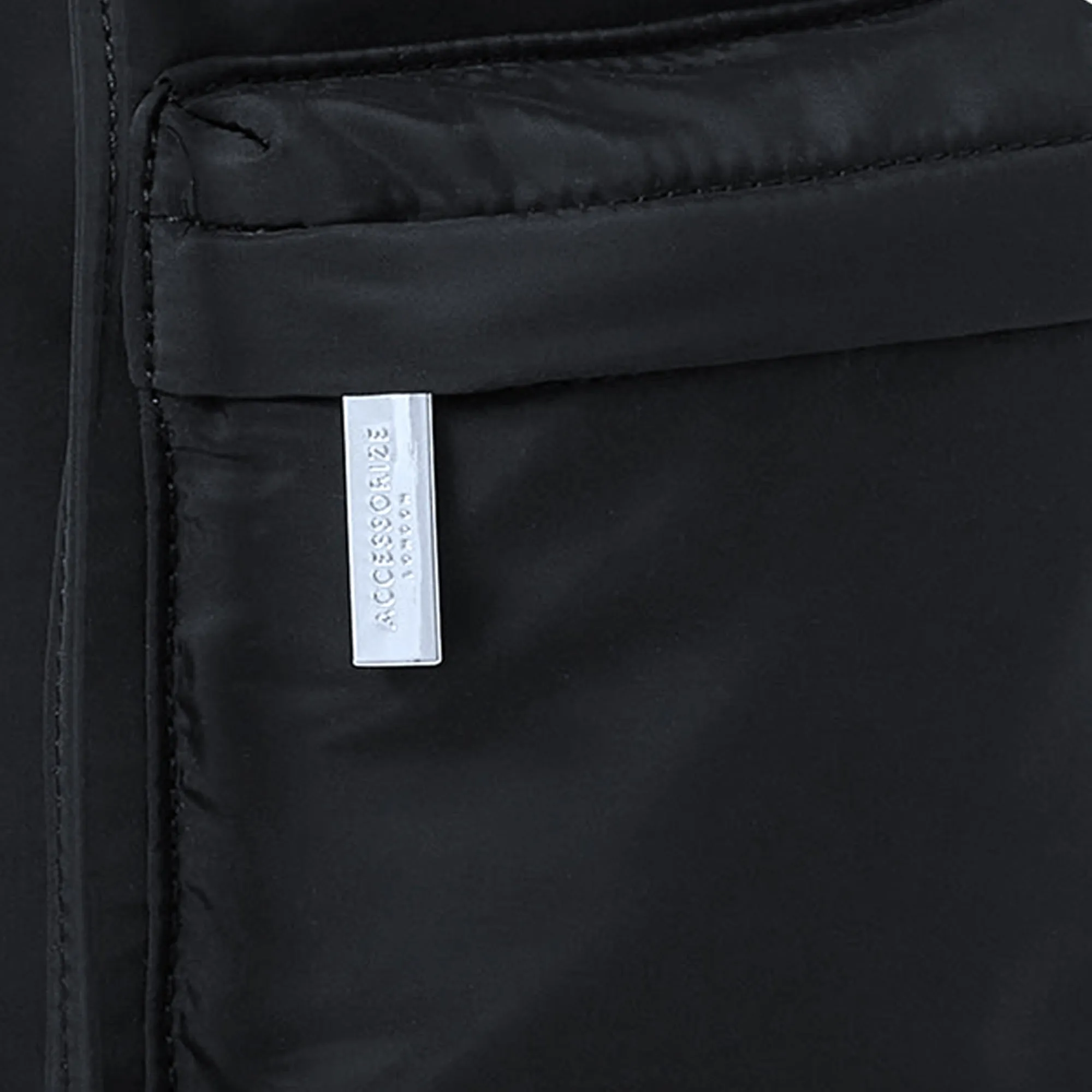 Accessorize London Women's Recycled nylon zip backpack