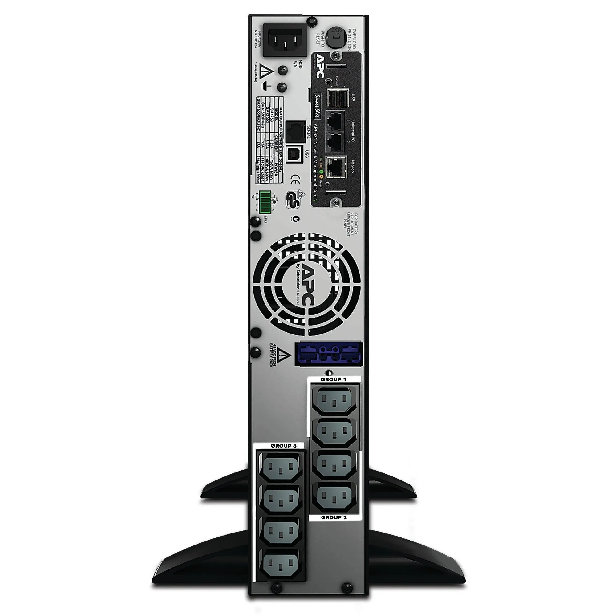 APC Smart-UPS X 1500VA Rack|Tower LCD 230V with Network Card (SMX1500RMI2UNC)