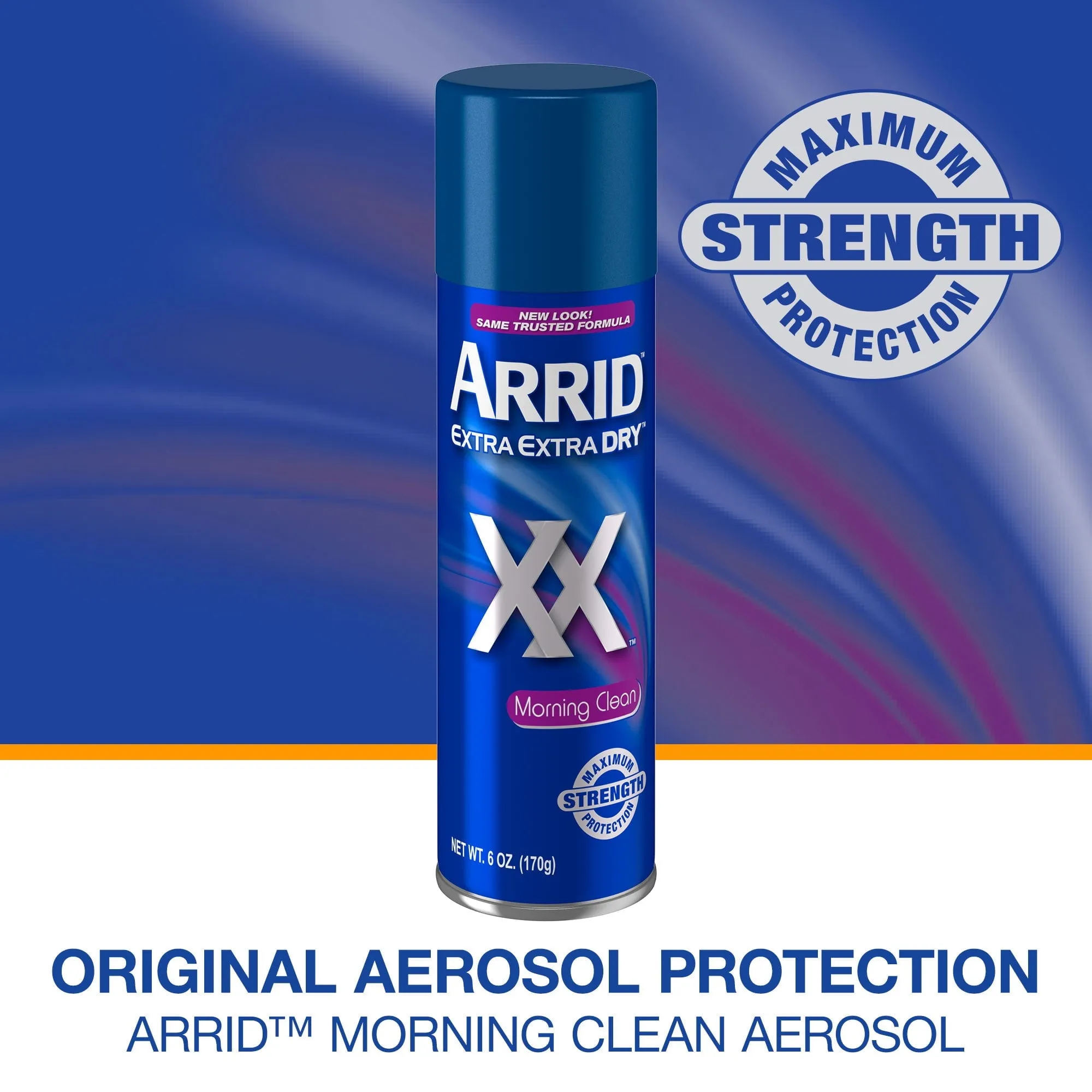 Arrid XX Extra Extra Dry Aerosol Antiperspirant Deodorant, Morning Clean, 6 oz.