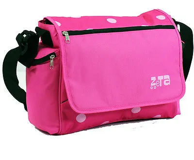 Baby Travel Zeta Changing Bag Raspberry Pink Dots (Clearance)