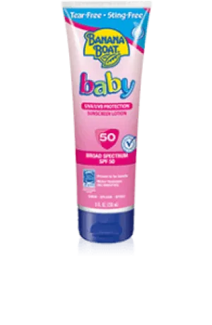 BANANA BOAT BABY SUNBLOCK LOTION SPF50 8 OZ