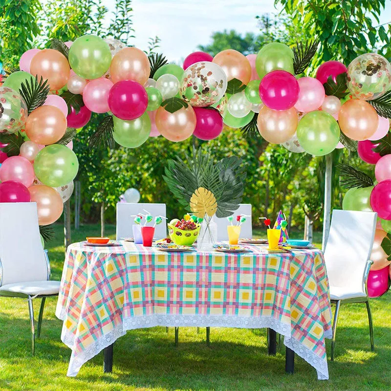 Bulk 66pcs Palm Leaves for Tropical Party Greenery Golden Leaves Artificial Wholesale