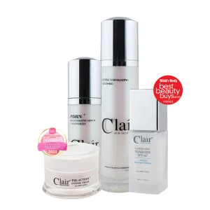 Clair Skin Solutions PDRN  Regenerative Serum Concentrate & Tri-Action  Intense Cream 30ml GET Gentle Exfoliating Cleanser 120ml & Ultra-Light Sunblock SPF 50  30ml