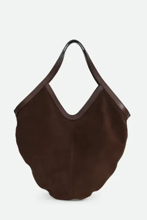 DANTE HOBO BAG IN DEEP MOCHA SUEDE