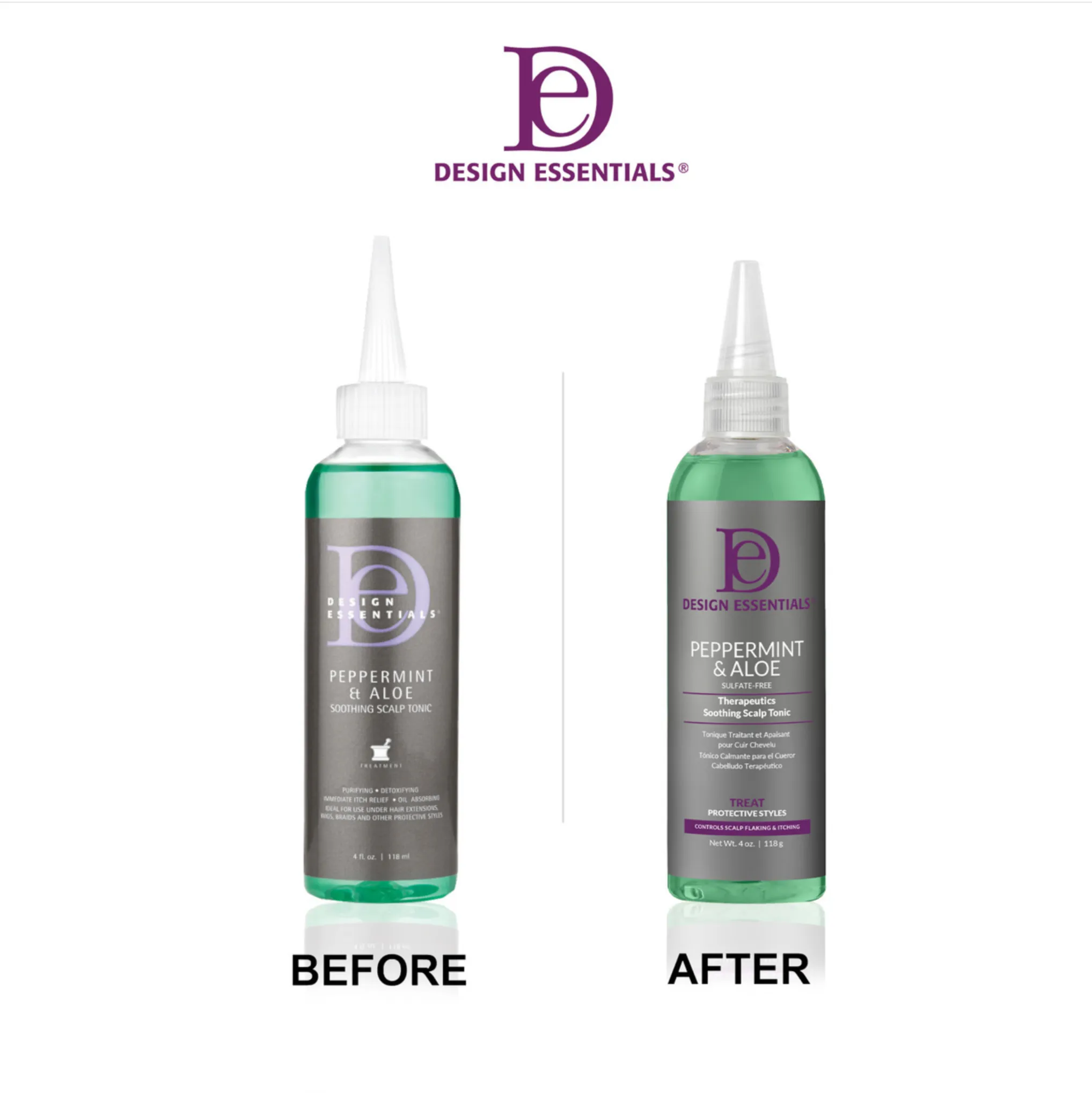 Design Essentials Classic Peppermint & Aloe Soothing Scalp Tonic 4oz