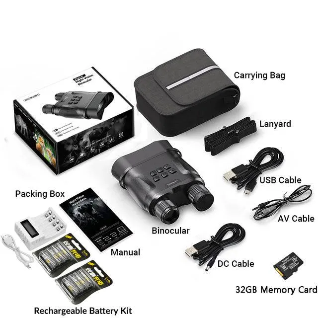Digital Video Recorder HD Infrared Day And Night Vision Hunting Binoculars Telescope