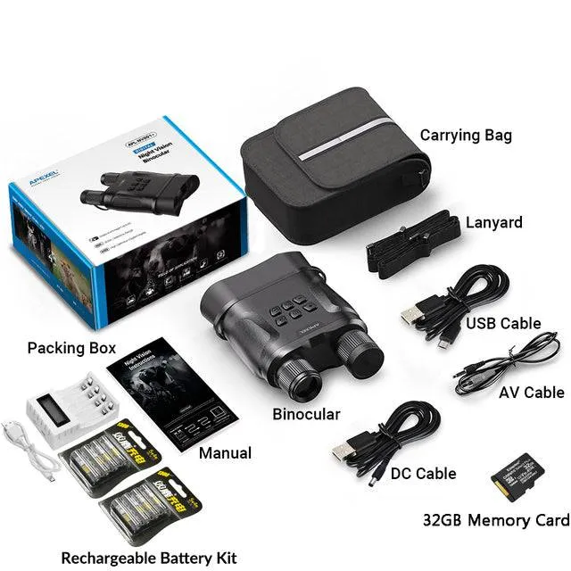 Digital Video Recorder HD Infrared Day And Night Vision Hunting Binoculars Telescope