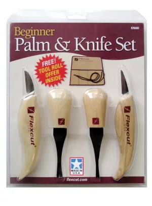 Flexcut Beginner Palm & Knife Set