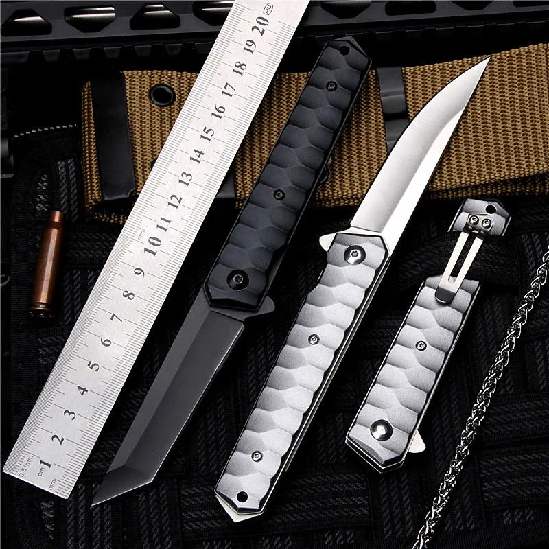 Folding Knife Survival Tactical Pocket Knife Outdoor Camping Hiking Hunting Knives For Self Defense Utility Multi Tool