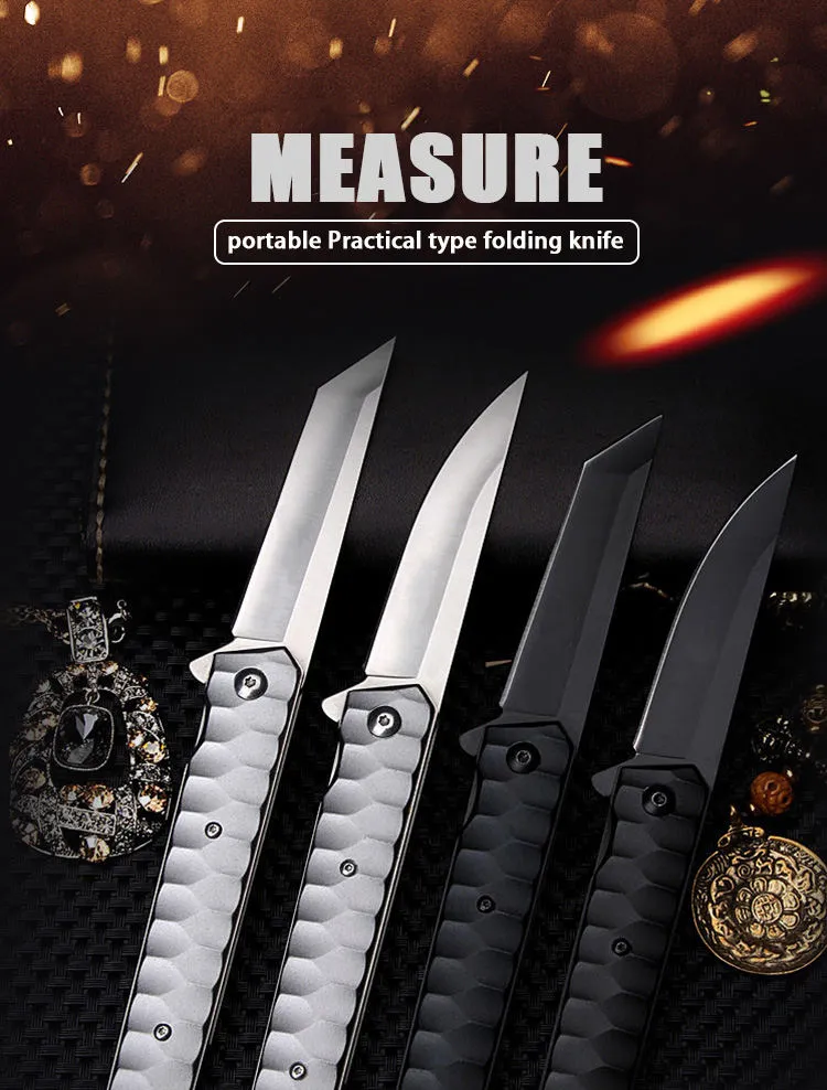 Folding Knife Survival Tactical Pocket Knife Outdoor Camping Hiking Hunting Knives For Self Defense Utility Multi Tool