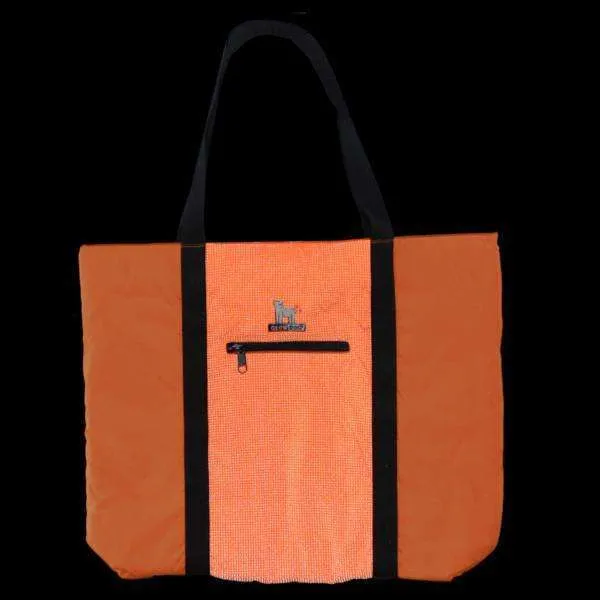 GlowDog Large Reflective Tote Bag in Safety Orange