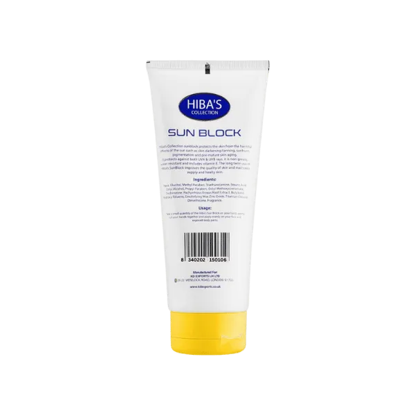 Hiba's Bright & Glow Sun Block SPF 60 Whitening Lotion 50ml.