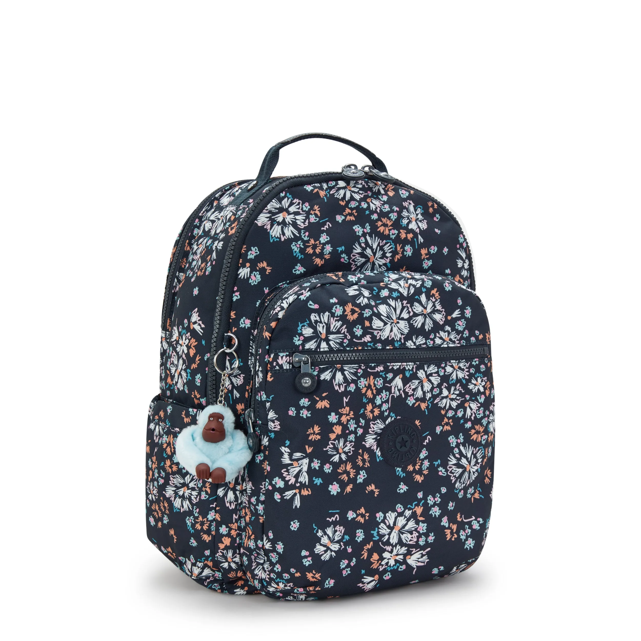 KIPLING Seoul College Flower Field Large backpack (with laptop compartment) I7973-5GB