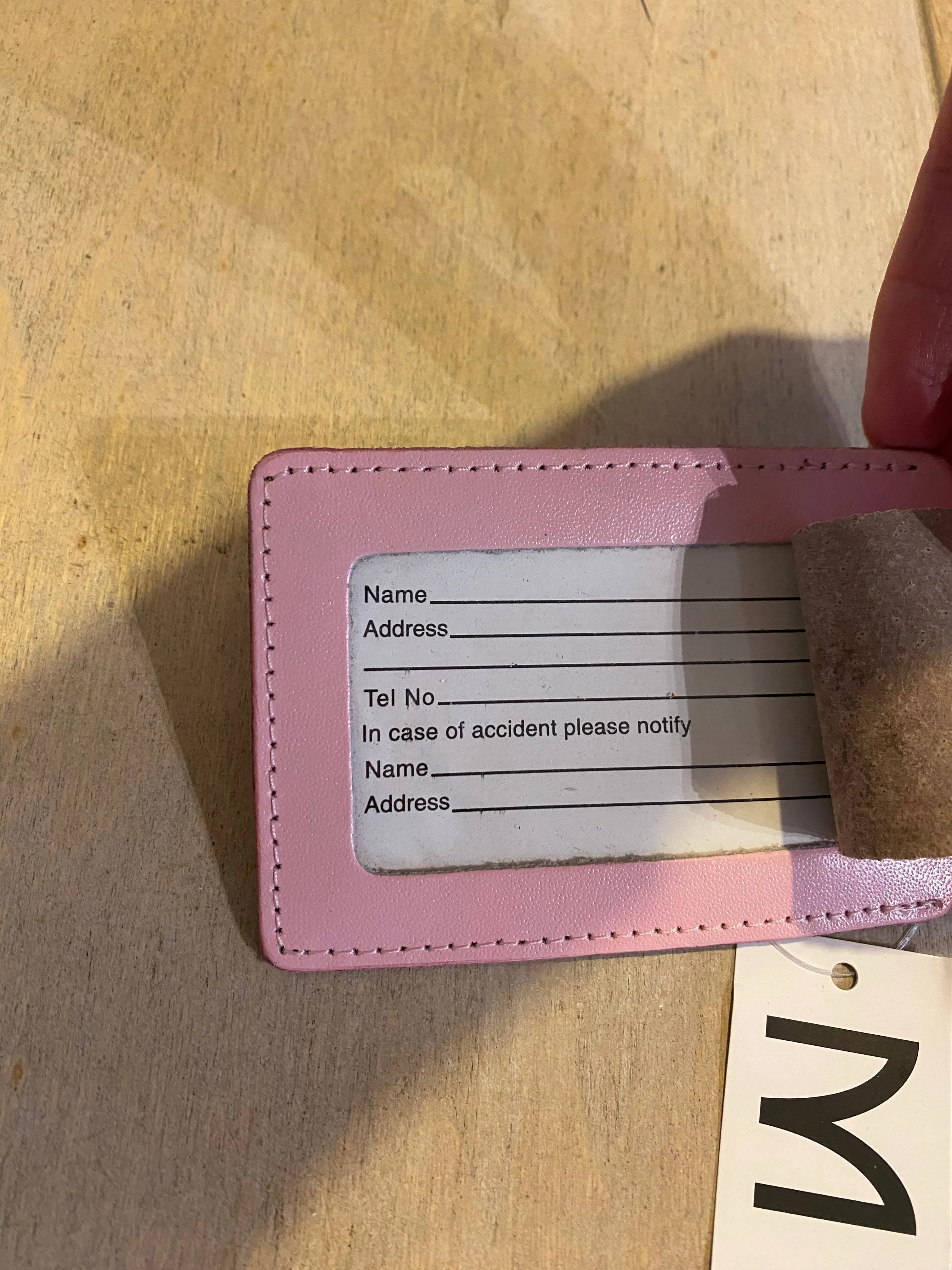 MIL Luggage Tag Pink