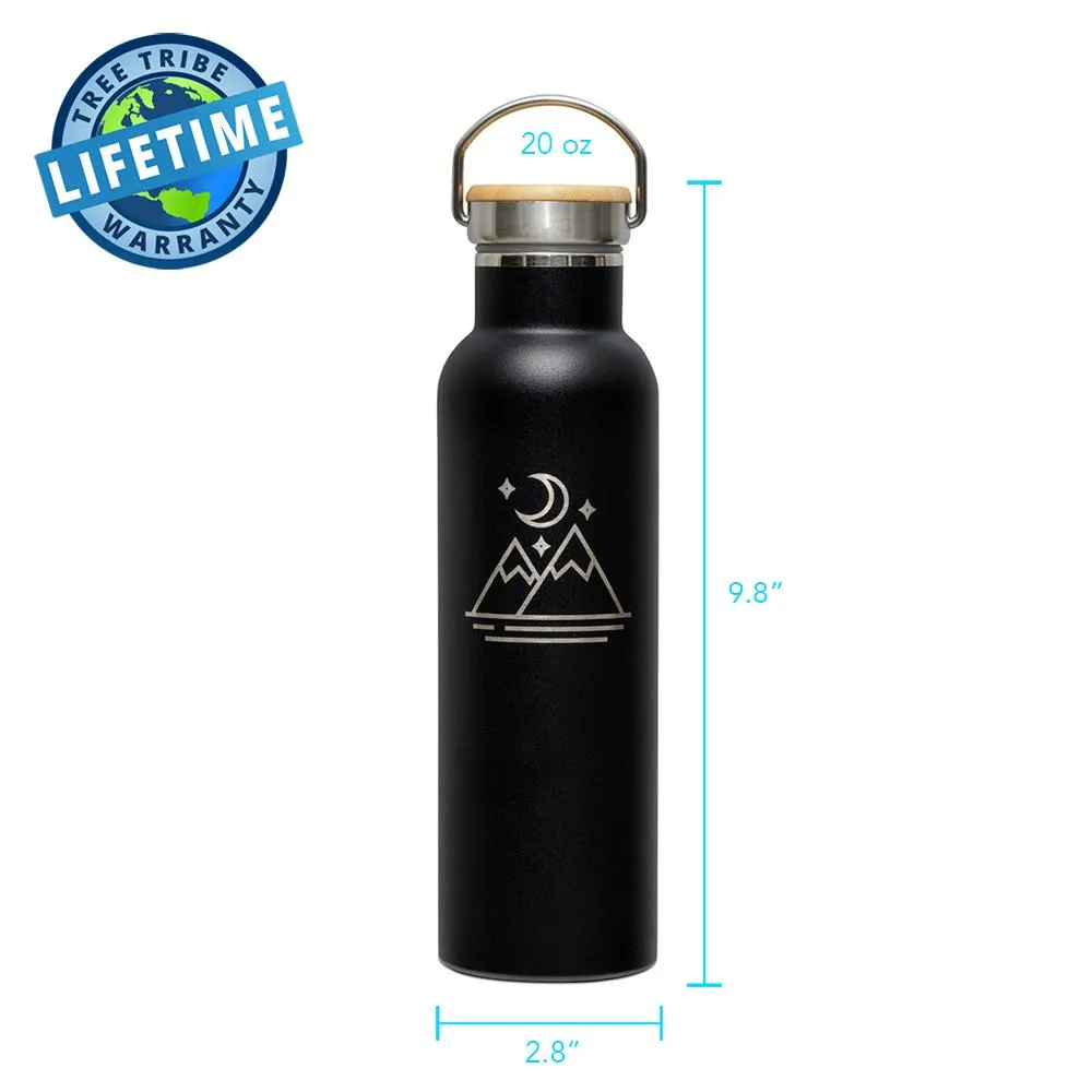 Moon and Mountains Water Bottle (20 oz)