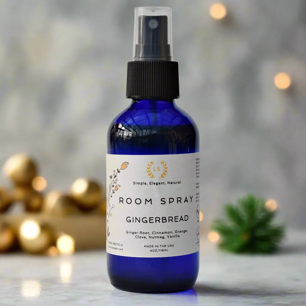Room Spray Air Freshener |  Citrus, Holiday Cheer, Gingerbread, Peppermint, Potpourri