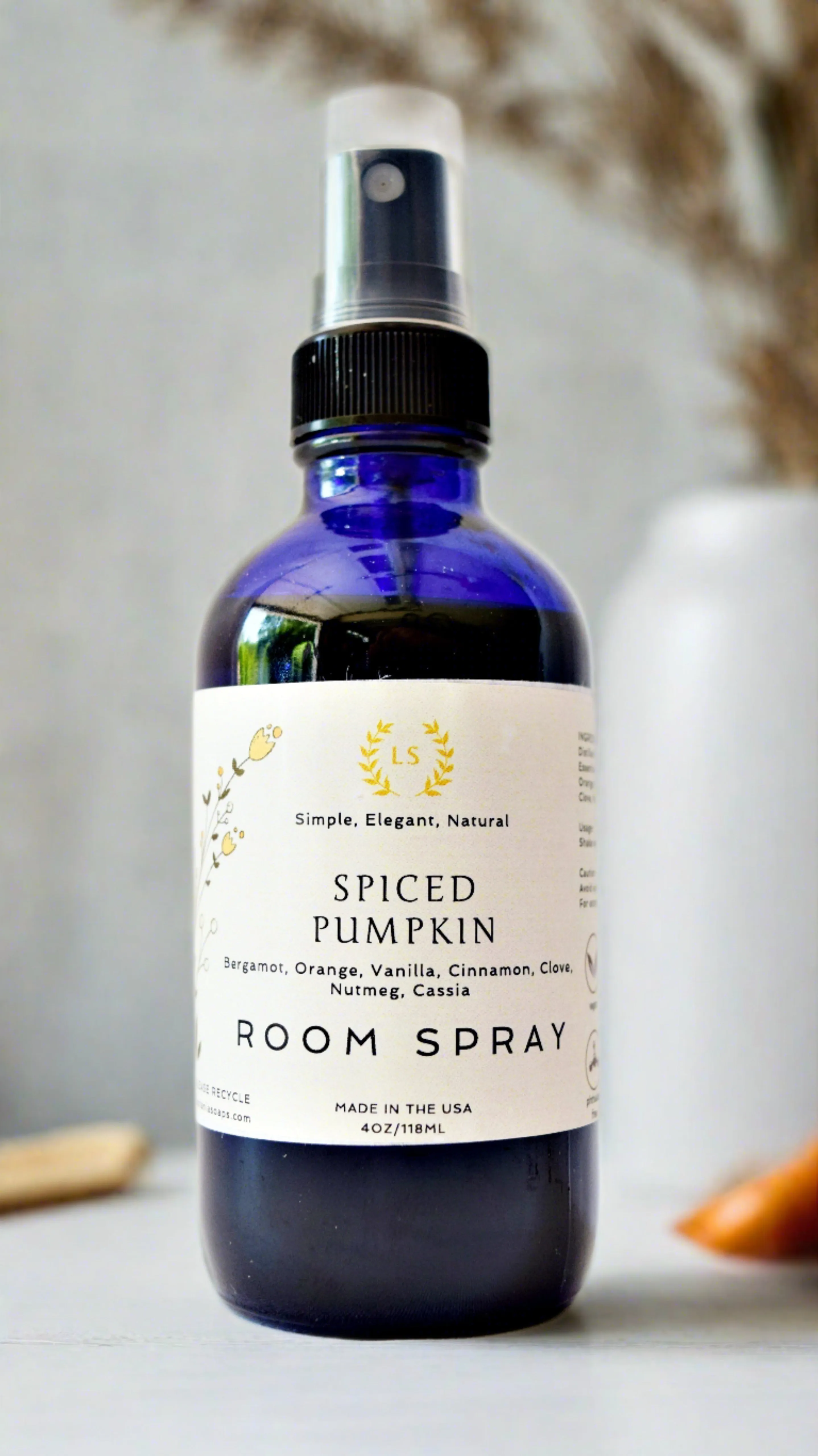 Room Spray Air Freshener |  Citrus, Holiday Cheer, Gingerbread, Peppermint, Potpourri