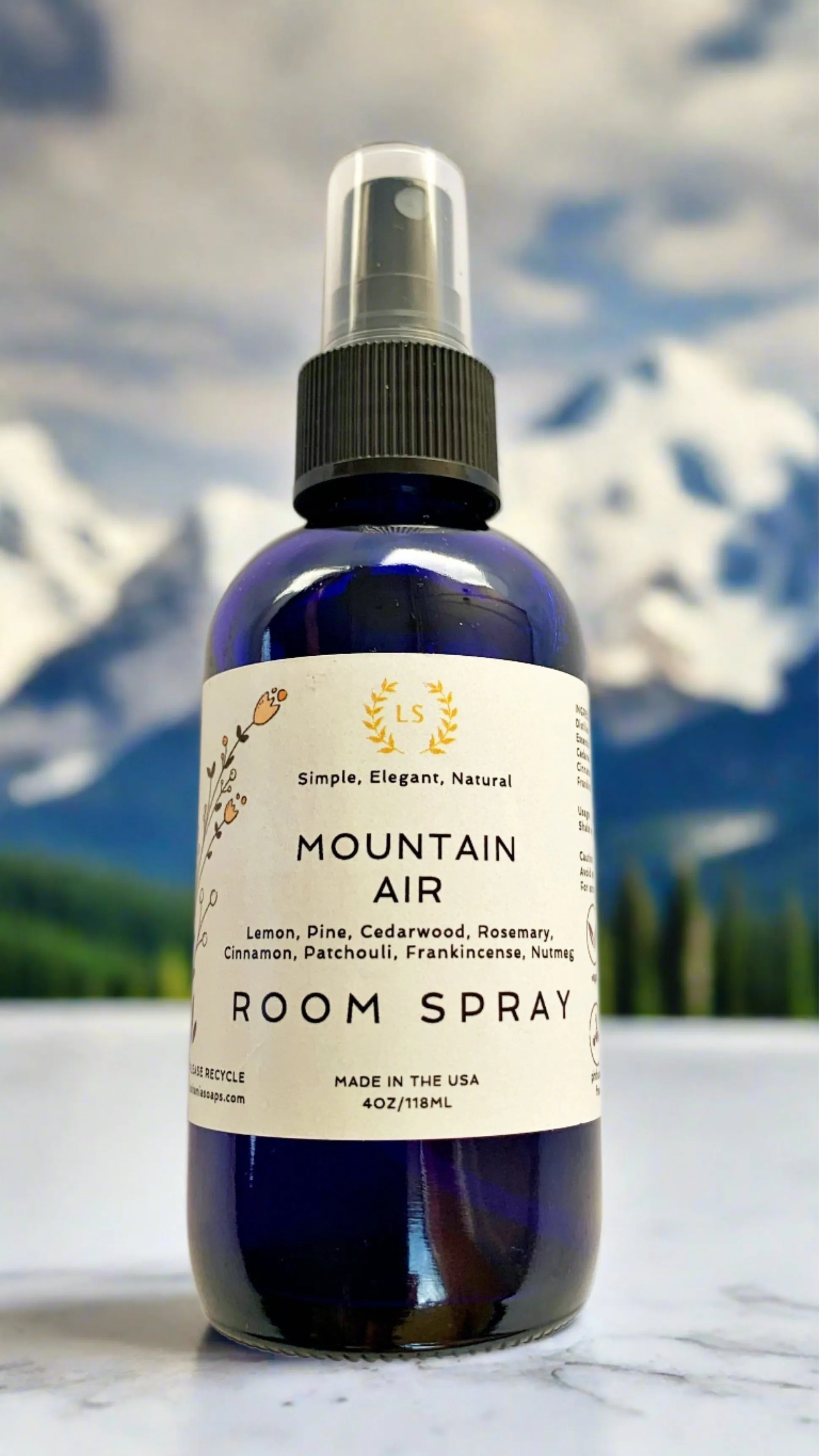 Room Spray Air Freshener |  Citrus, Holiday Cheer, Gingerbread, Peppermint, Potpourri