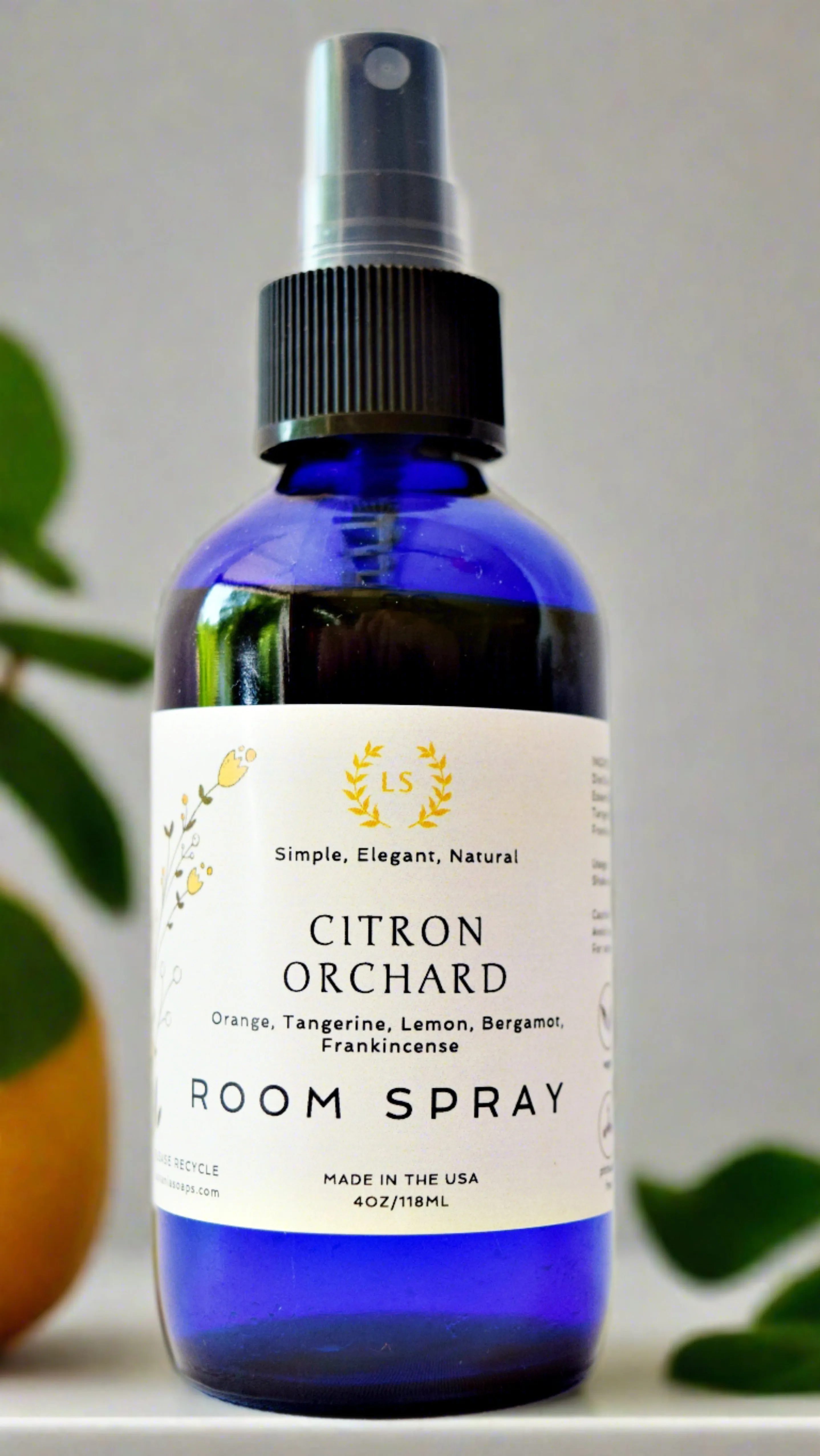 Room Spray Air Freshener |  Citrus, Holiday Cheer, Gingerbread, Peppermint, Potpourri