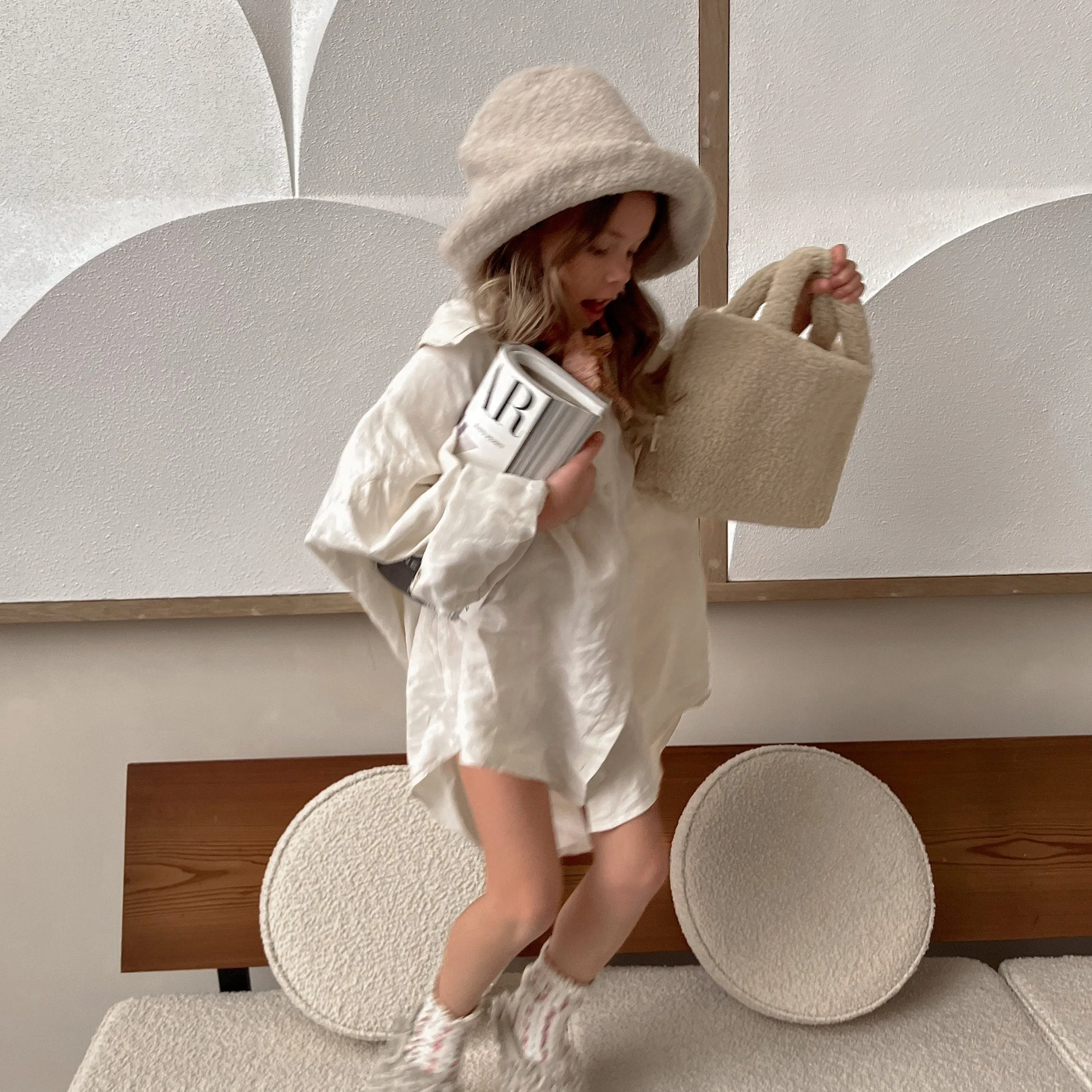 Studio Noos Girls Teddy Mini Handbag (Ecru)