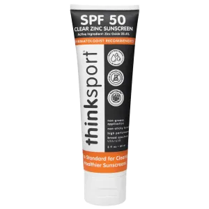 Thinksport SPF 50 Clear Zinc Sunscreen