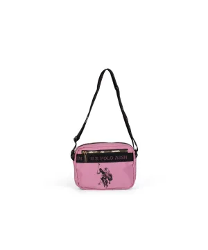 US POLO ASSN. WOMEN NEW SPORT CHIC CROSSBODY NYLON IN ROSE