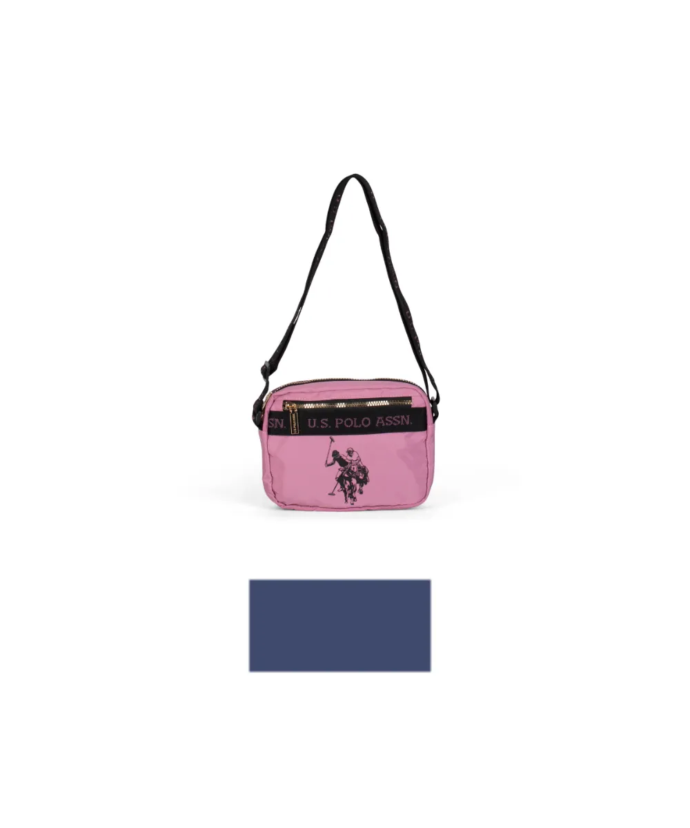 US POLO ASSN. WOMEN NEW SPORT CHIC CROSSBODY NYLON IN ROSE