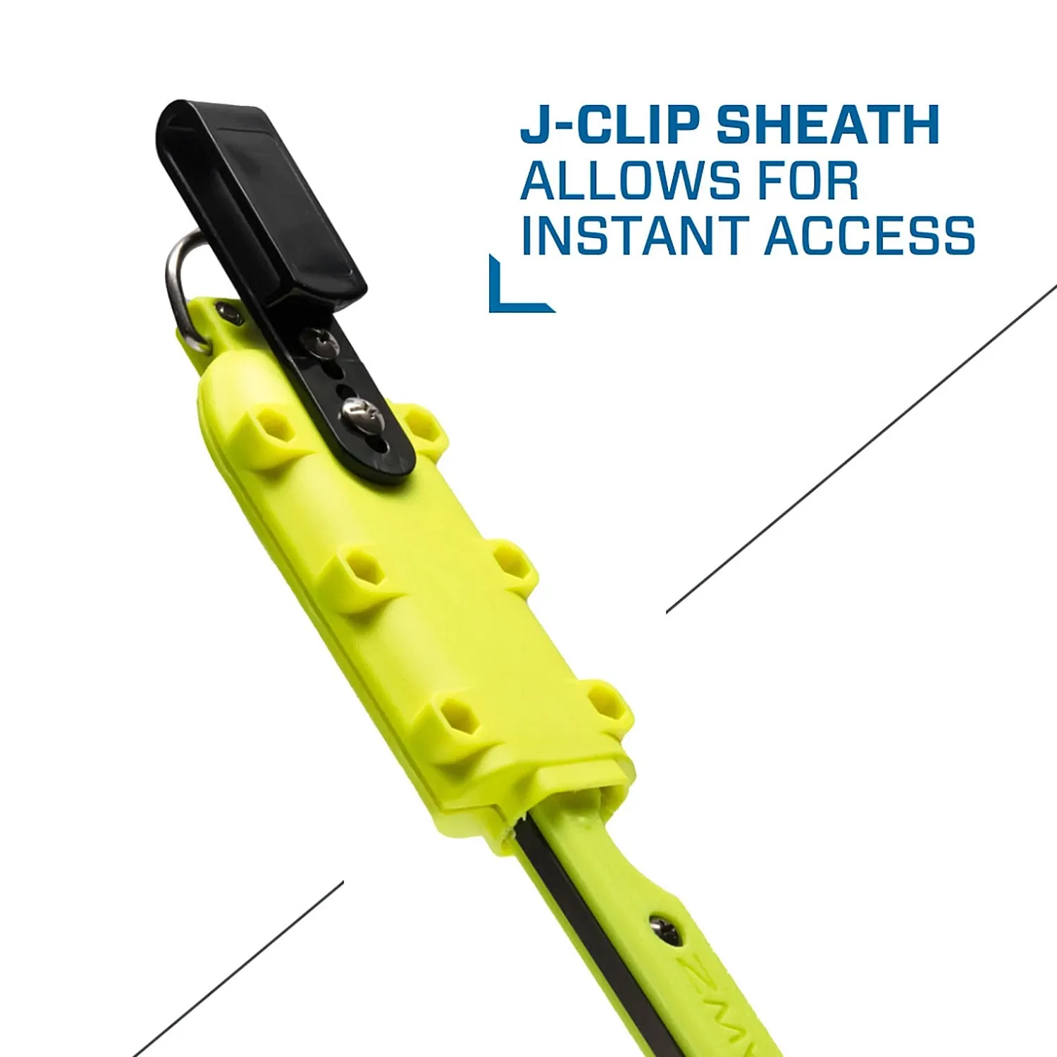 Used ScubaPro JAWZ Ti Scuba Dive Knife - Black/Yellow