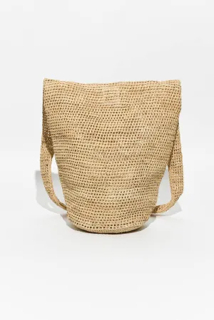 Vatania Natural Raffia Shoulder Bag