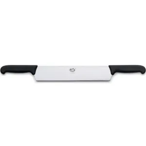 VICTORINOX CHEESE KNIFE, TWO BLACK HANDLES - 30 CM