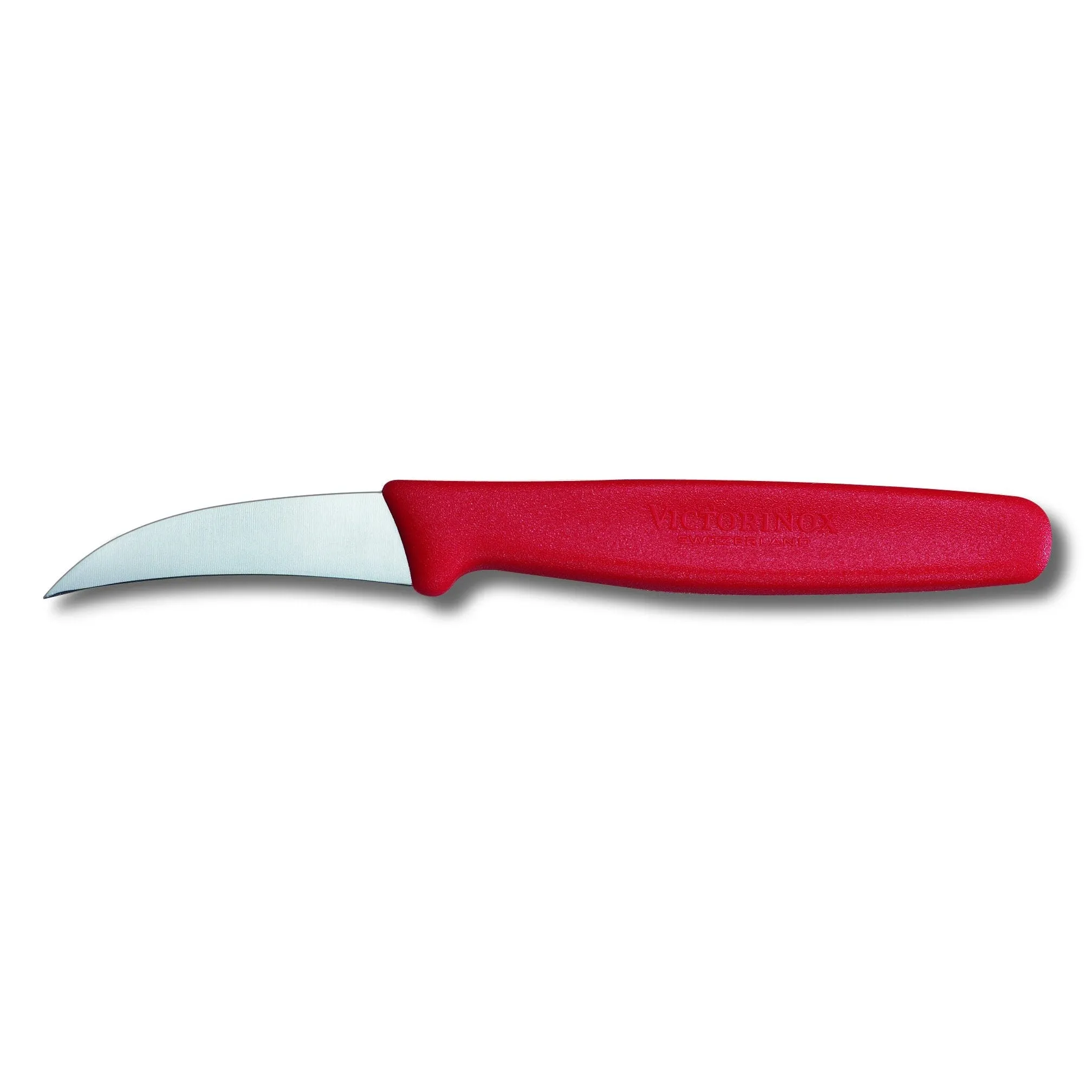 VICTORINOX PARING KNIFE, CURVEY BLADE, RED - 6 CM