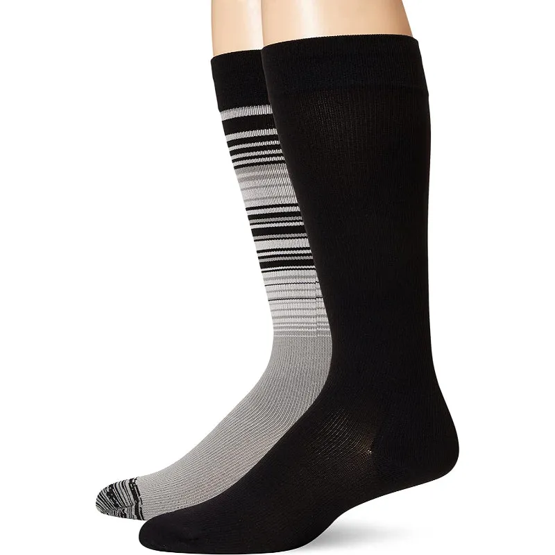 Women's Graduated Compression Knee High Socks - 2 Pair Packs